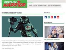 Tablet Screenshot of cosplaywarrior.com